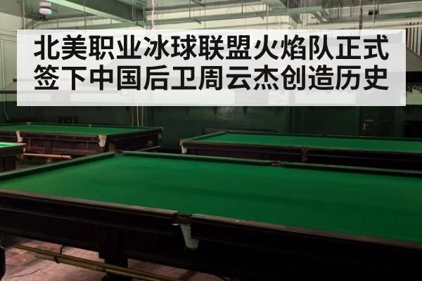 北美职业冰球联盟火焰队正式签下中国后卫周云杰创造历史